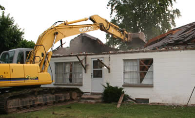home demolition in Gastonia, NC