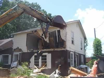 house demolition in Mint Hill, NC